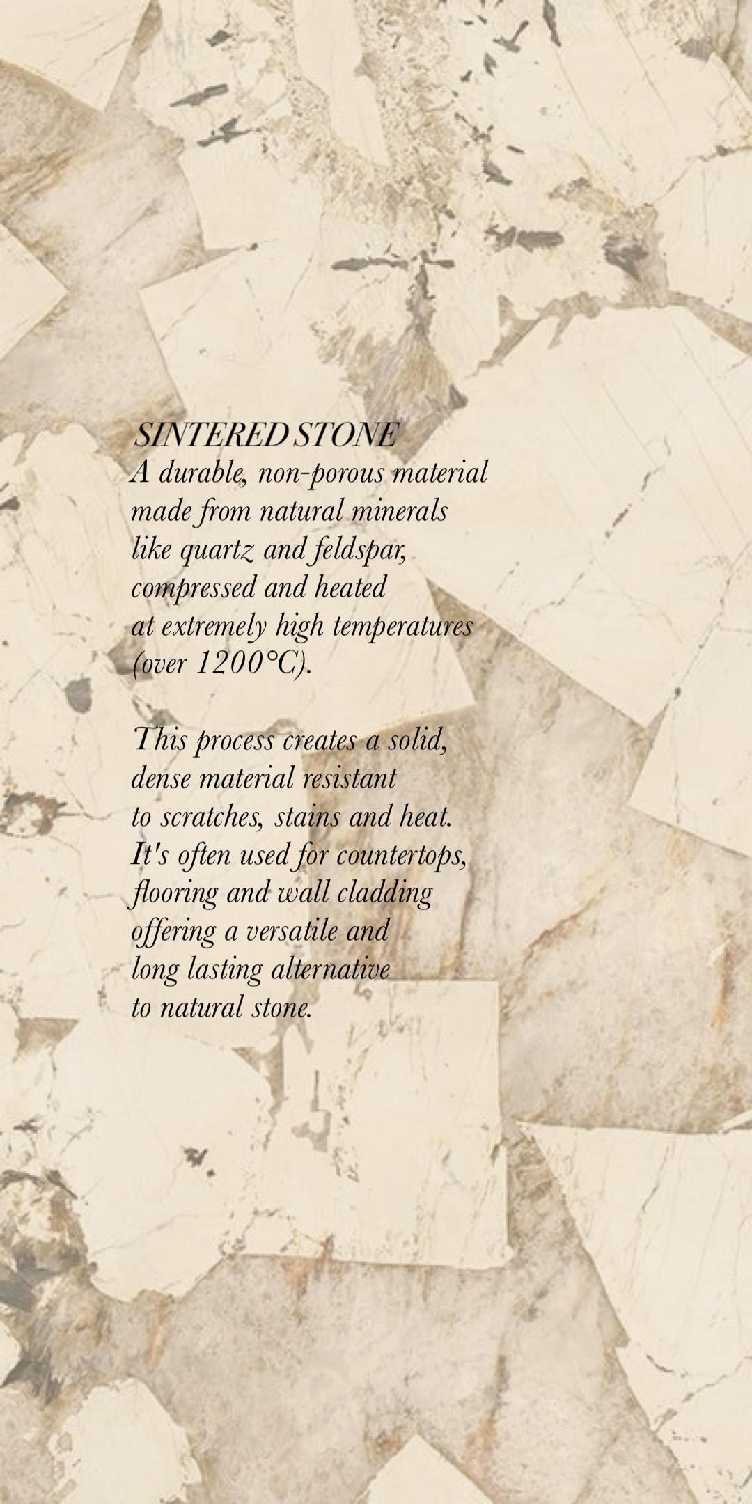 SINTERED STONE