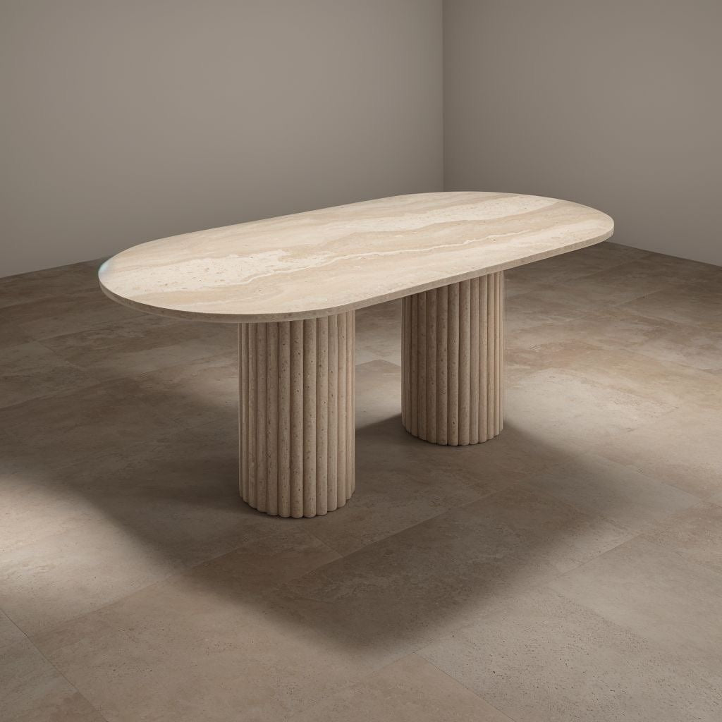 Travertine Dining Table
