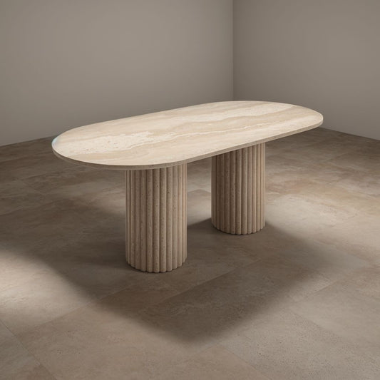Travertine Dining Table
