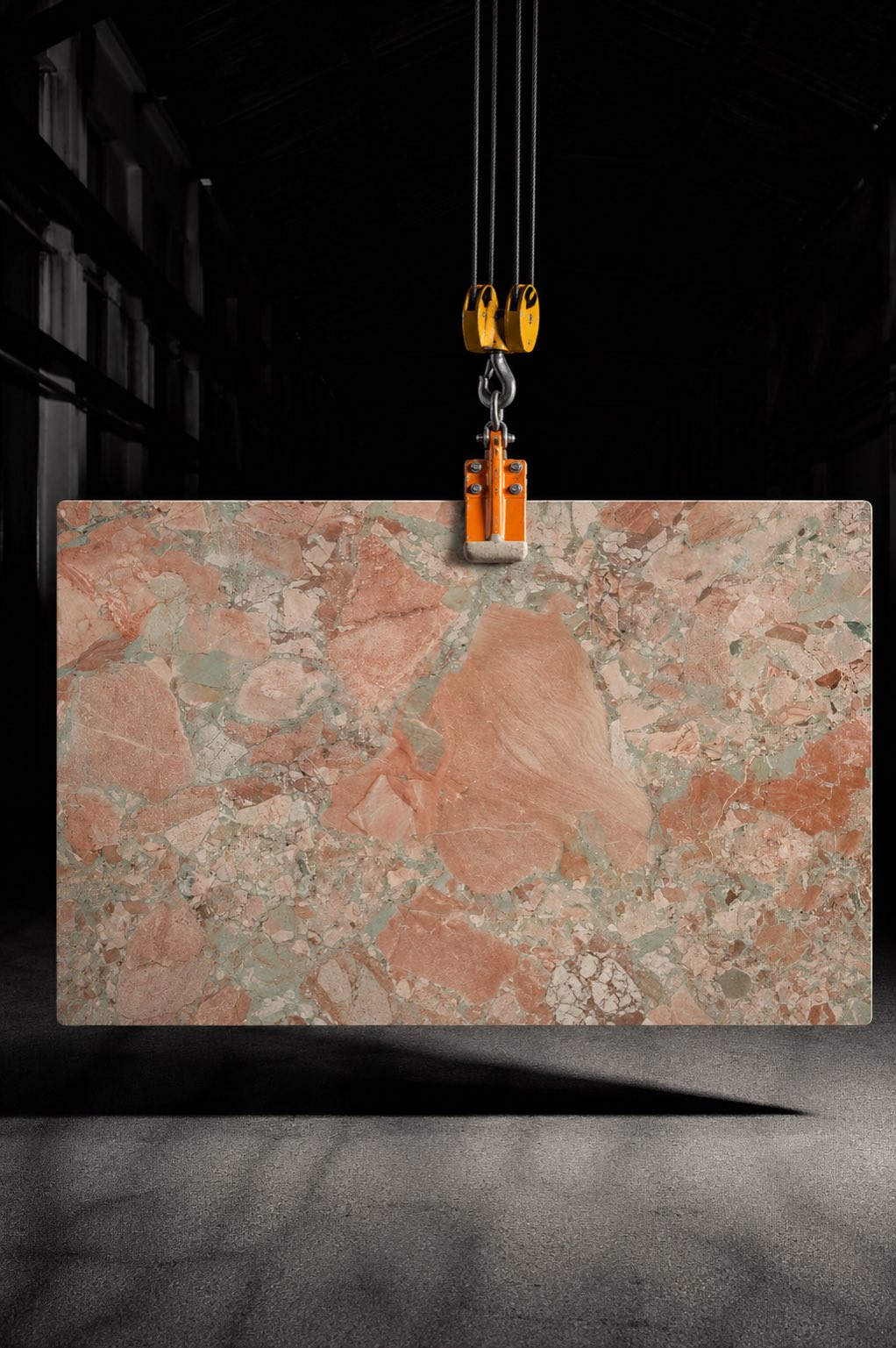 BRECCIA PASTELLO SINTERED STONE COFFEE TABLE
