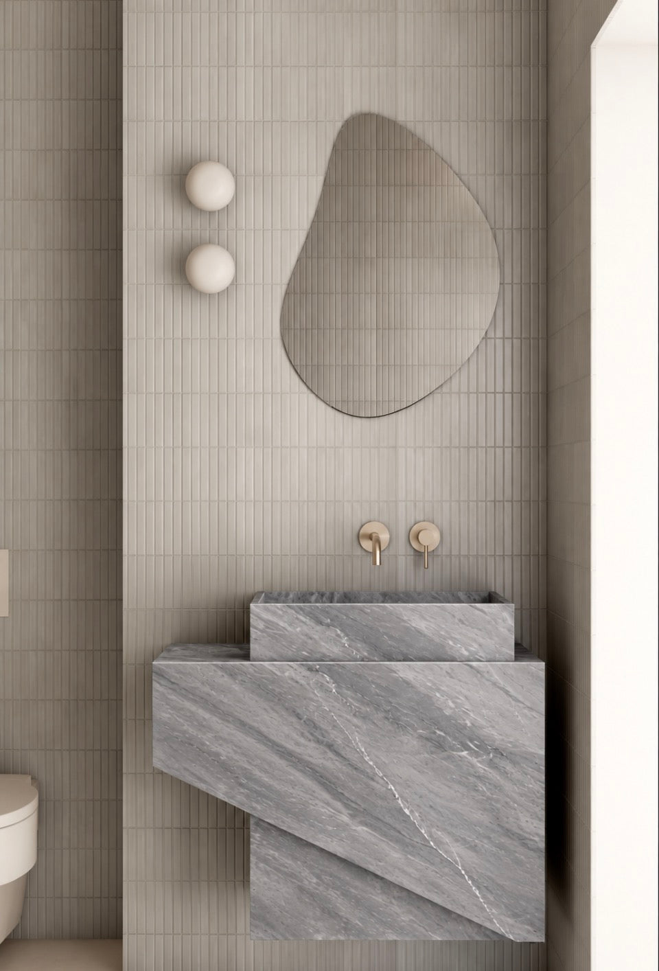 SILVER GRAY MARBLE