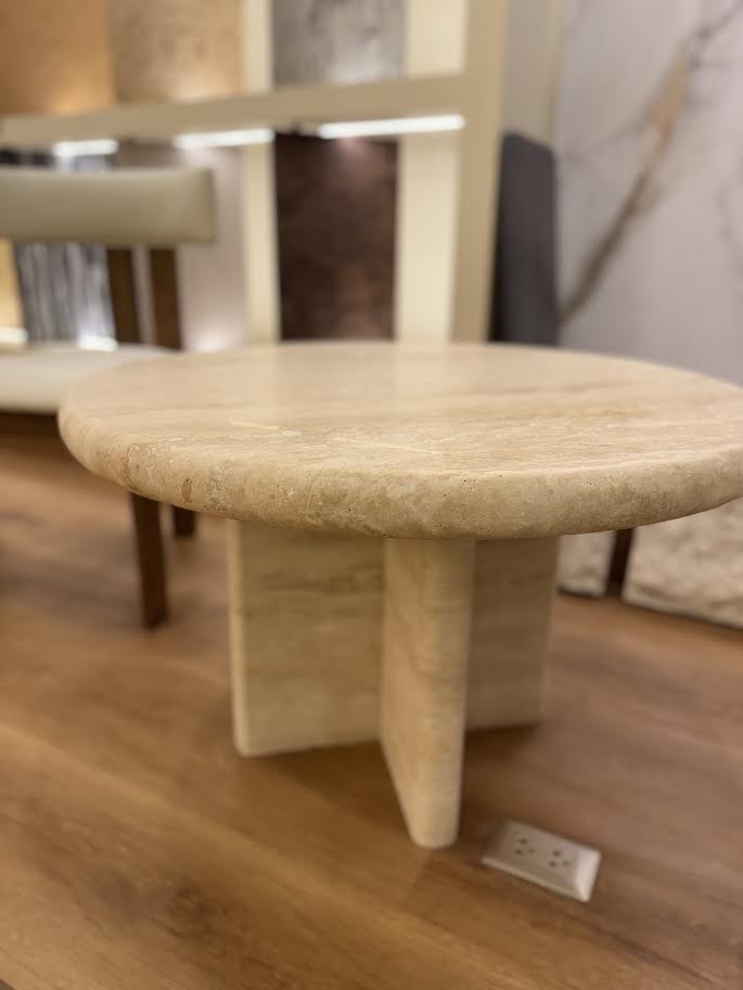 TRAVERTINE COFFEE TABLE