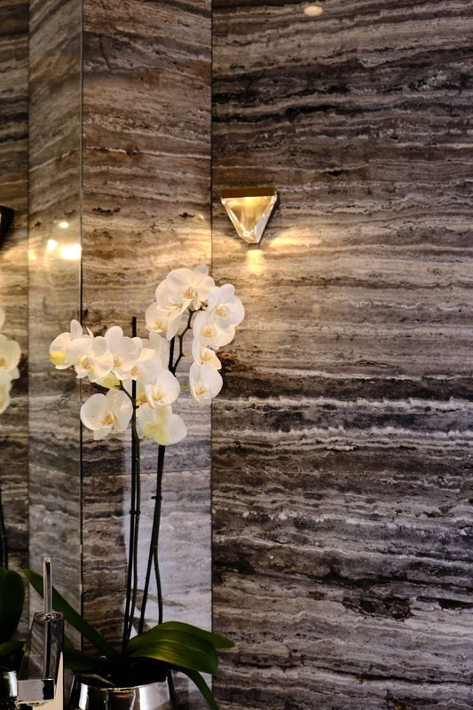 SILVER BROWN TRAVERTINE